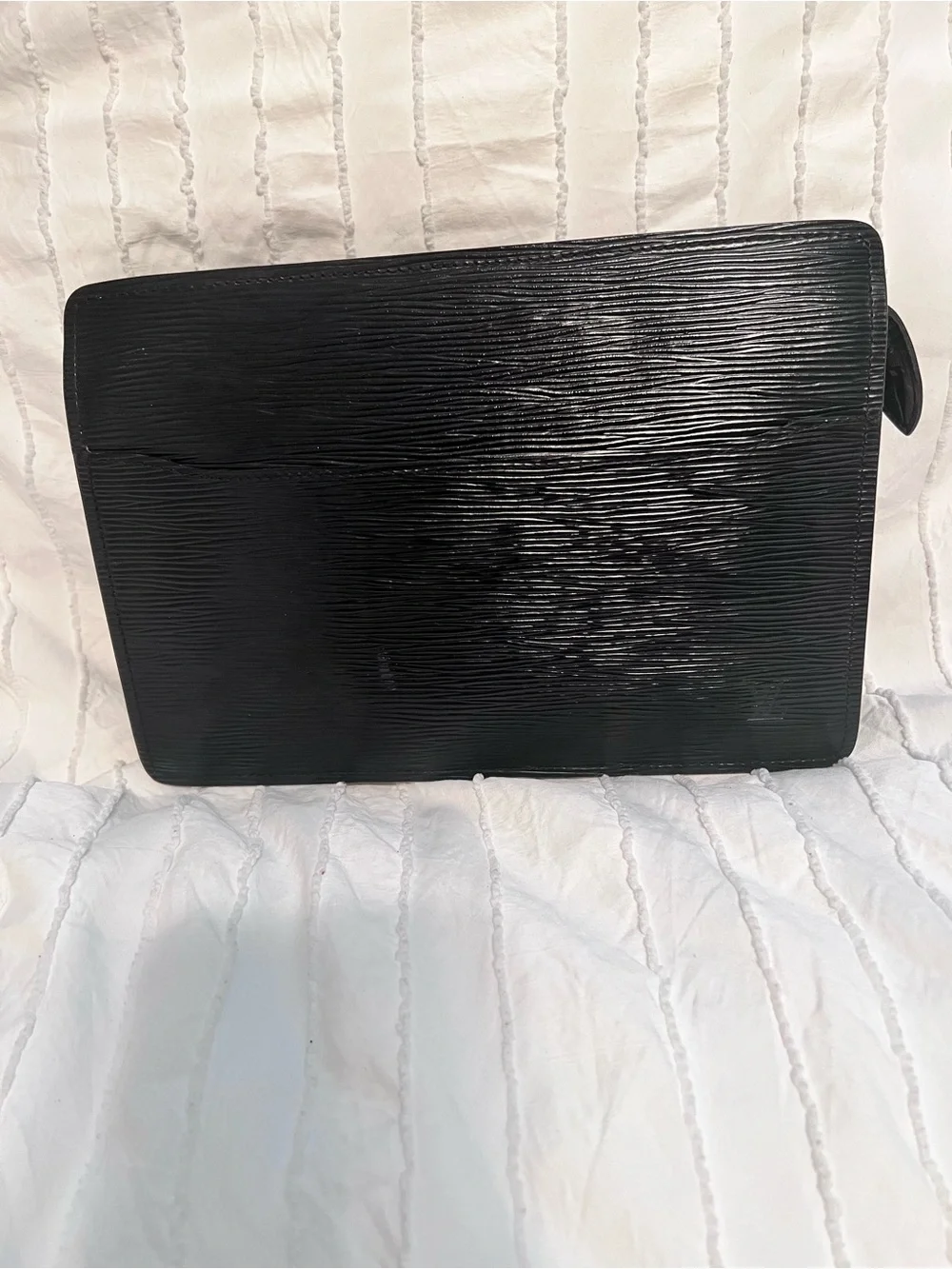 Louis Vuitton Black Epi Leather Clutch